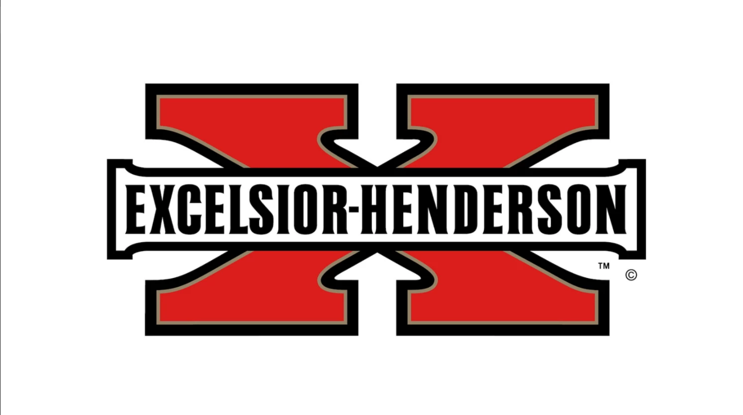 The logo of the Excelsior-Henderson company which is going to auction