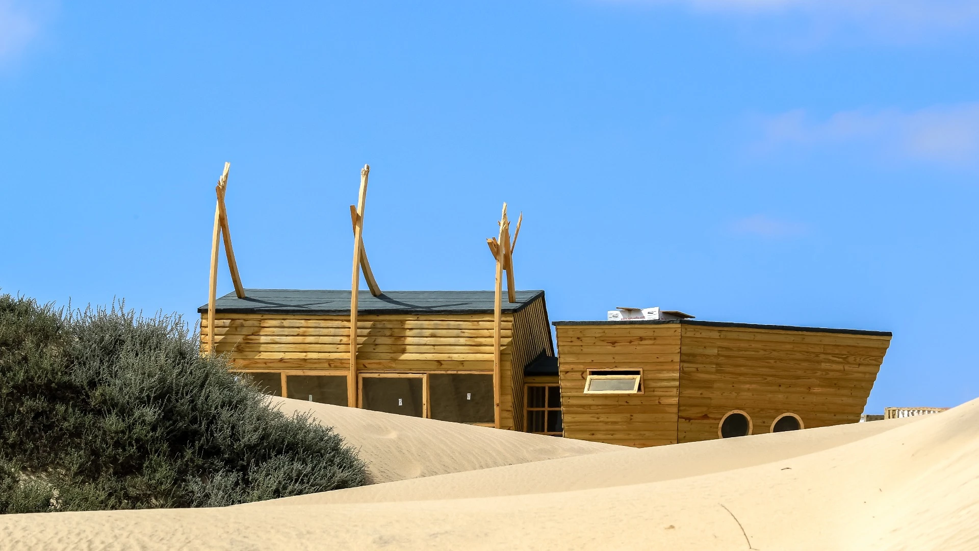 Shipwreck Lodge is a collection of 10 eco-minded cabins inside Skeleton Coast National Park