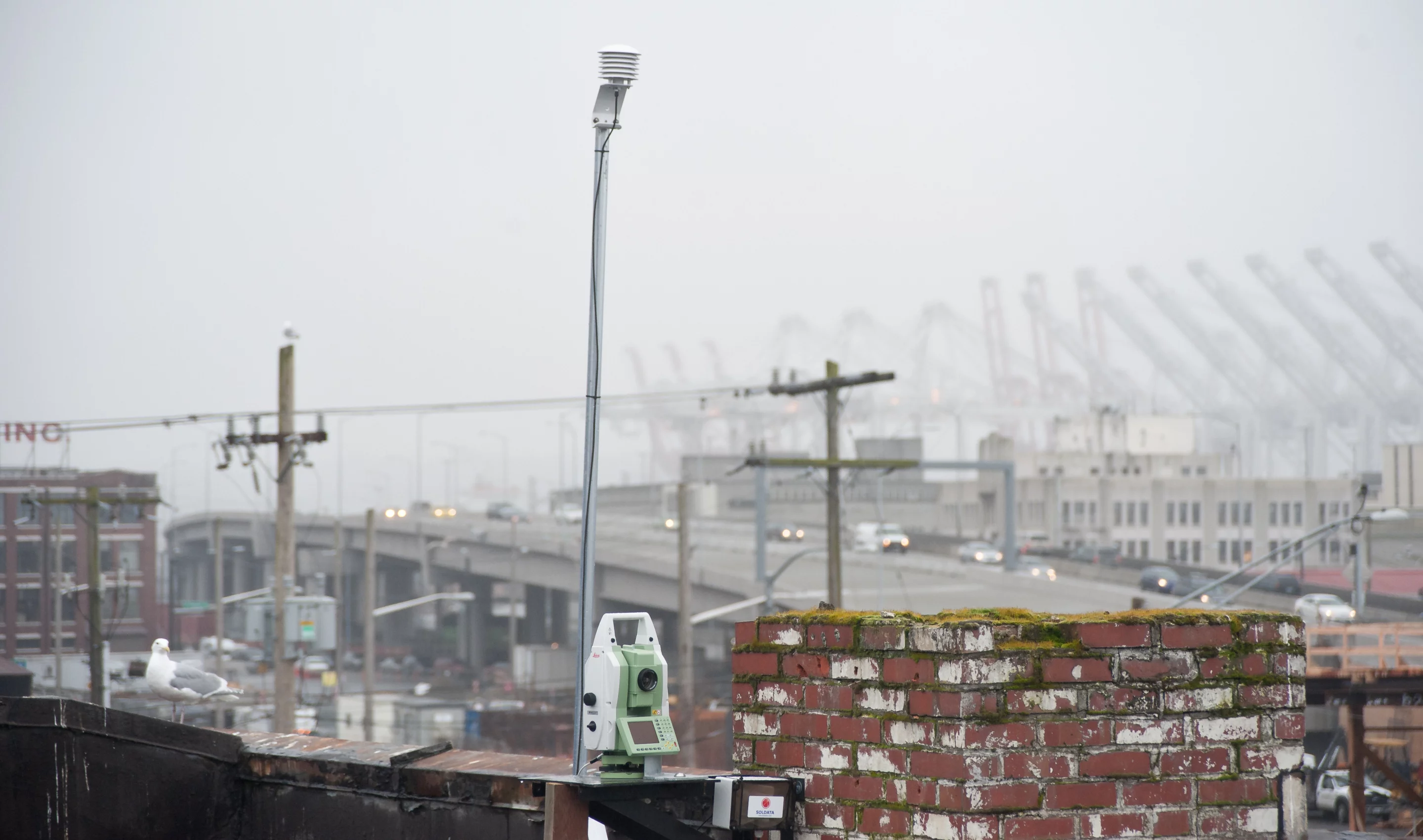 Automated camera used to detect ground movement during tunneling (Image: WSDOT)