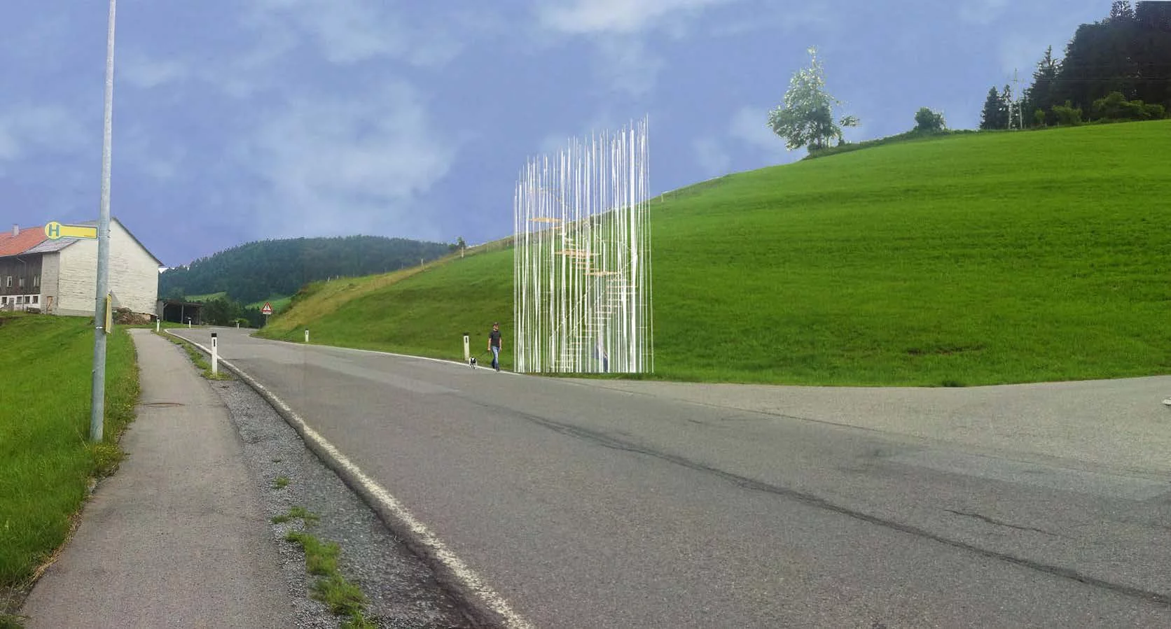 Sou Fujimito's bus stop design is perhaps the most abstract