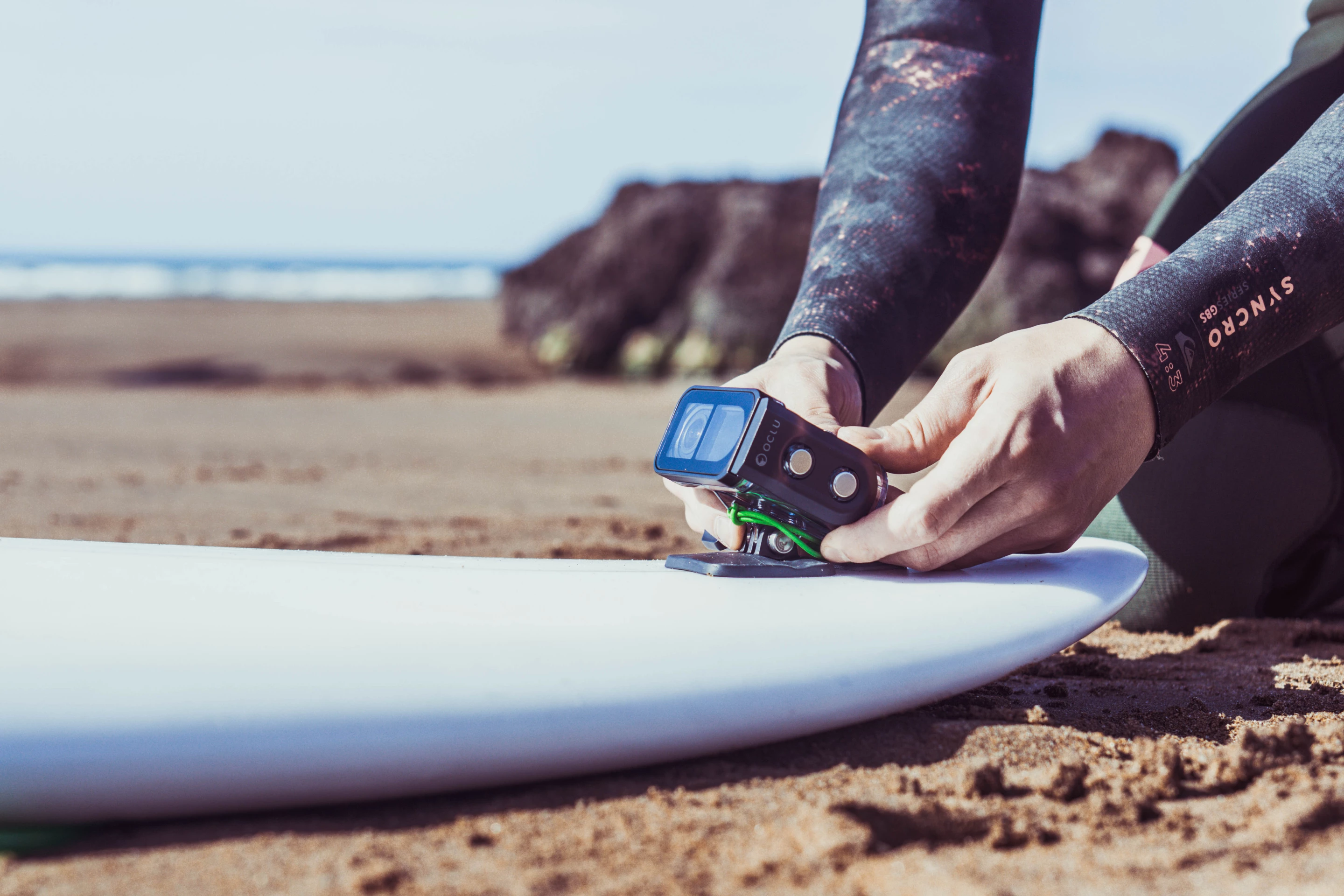 Sticker mount and fully waterproof case