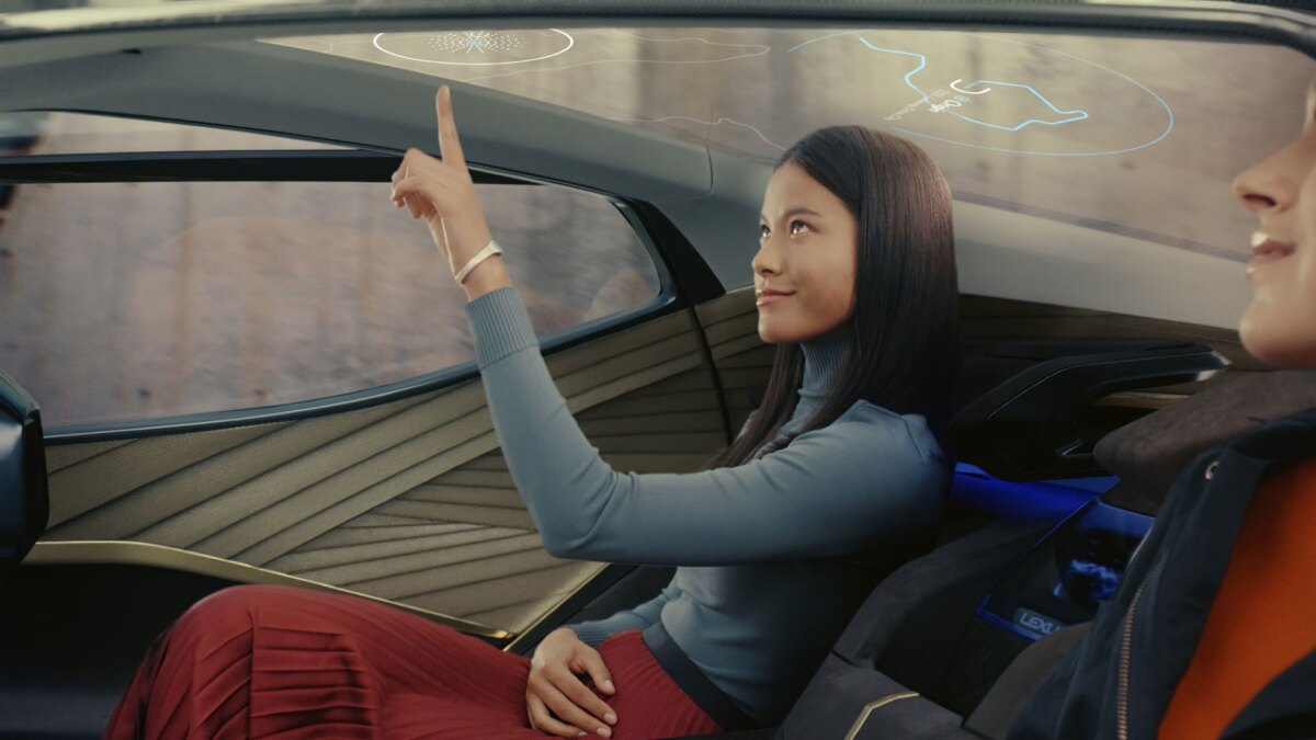 The LF-30 is loaded with burgeoning technologies like automotive AI, augmented reality and gesture control
