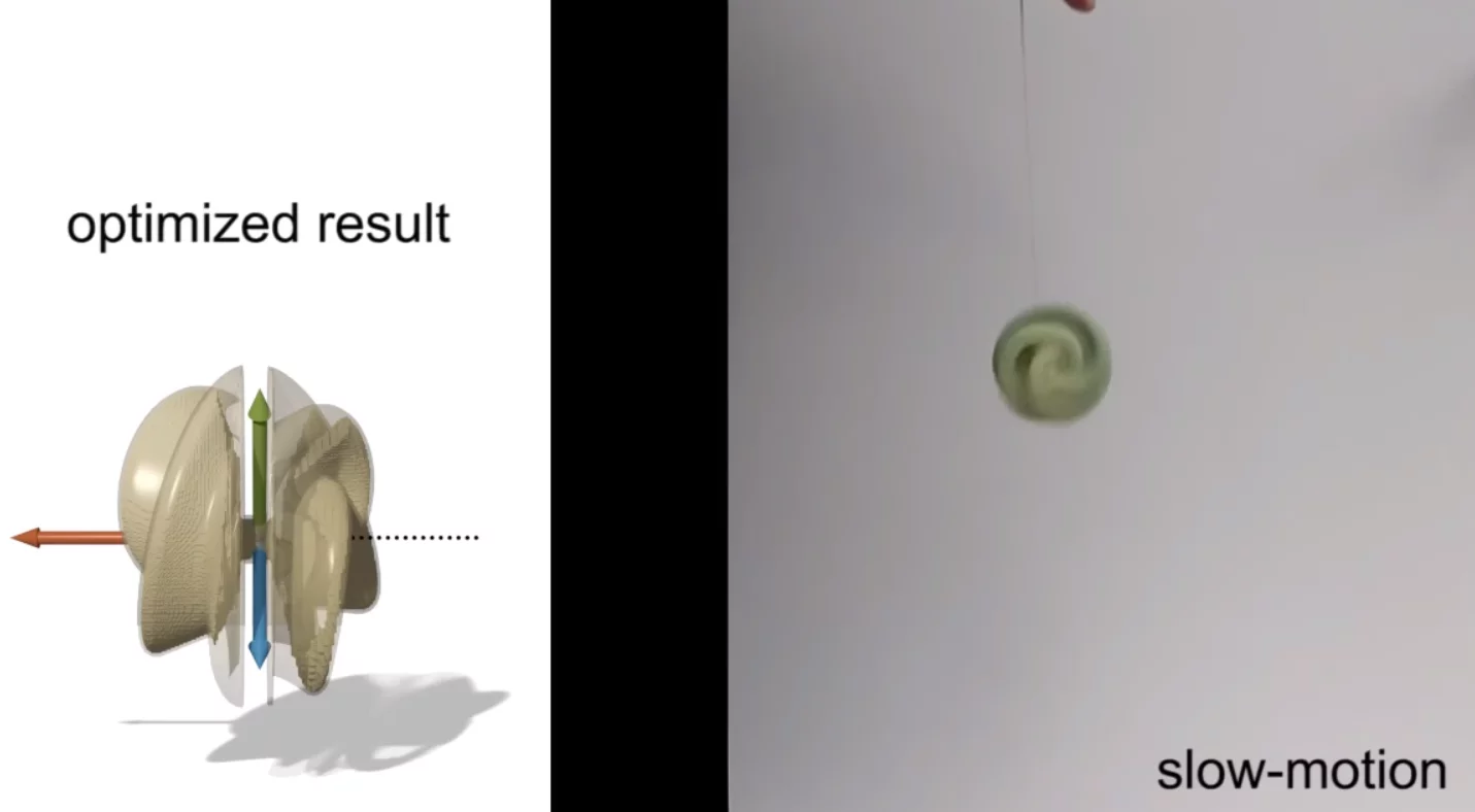 A yo-you balanced using the Disney algorithm