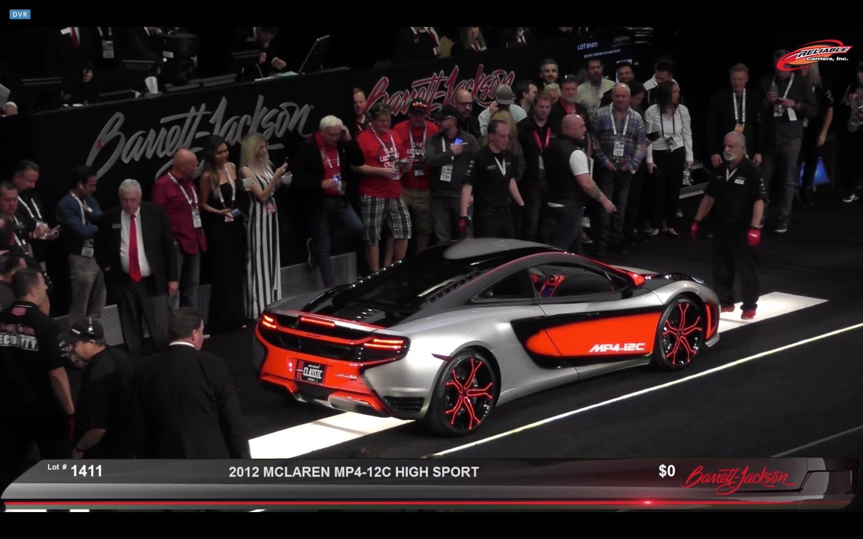 $214,500 | 2012 McLaren MP4-12C | Auction Link: Barrett-Jackson