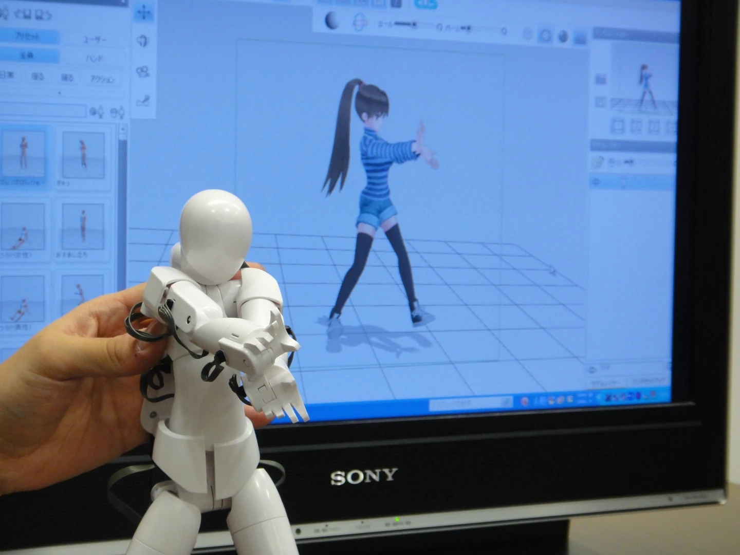 CG characters can be easily posed with Qumarion (Photo: DigInfo)