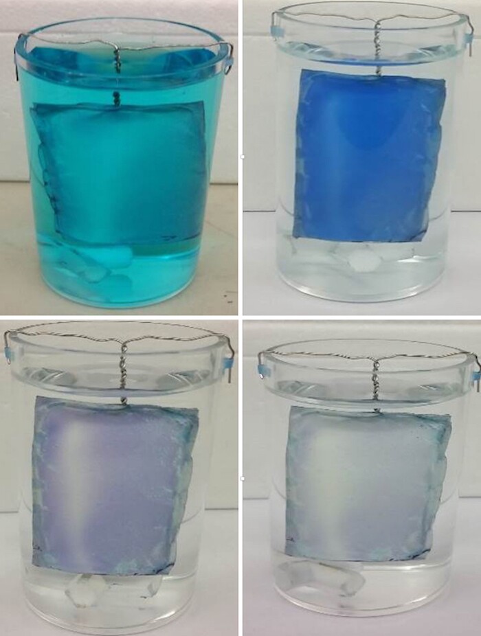 Testing with endocrine disruptors as pollutants in water, the Rice team showed that the material can adsorb the pollutants but not the water, then destroy them by exposing the titanium dioxide nanoparticles to UV light