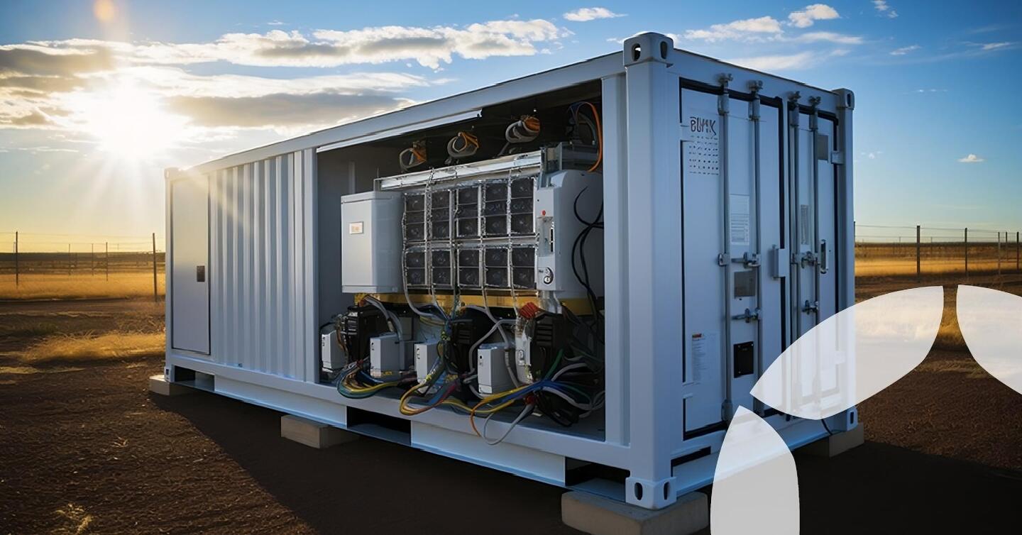 Taken from Envision Energy's website, this is a possible design configuration of its 8-MWh, 20-ft (6-m) container battery