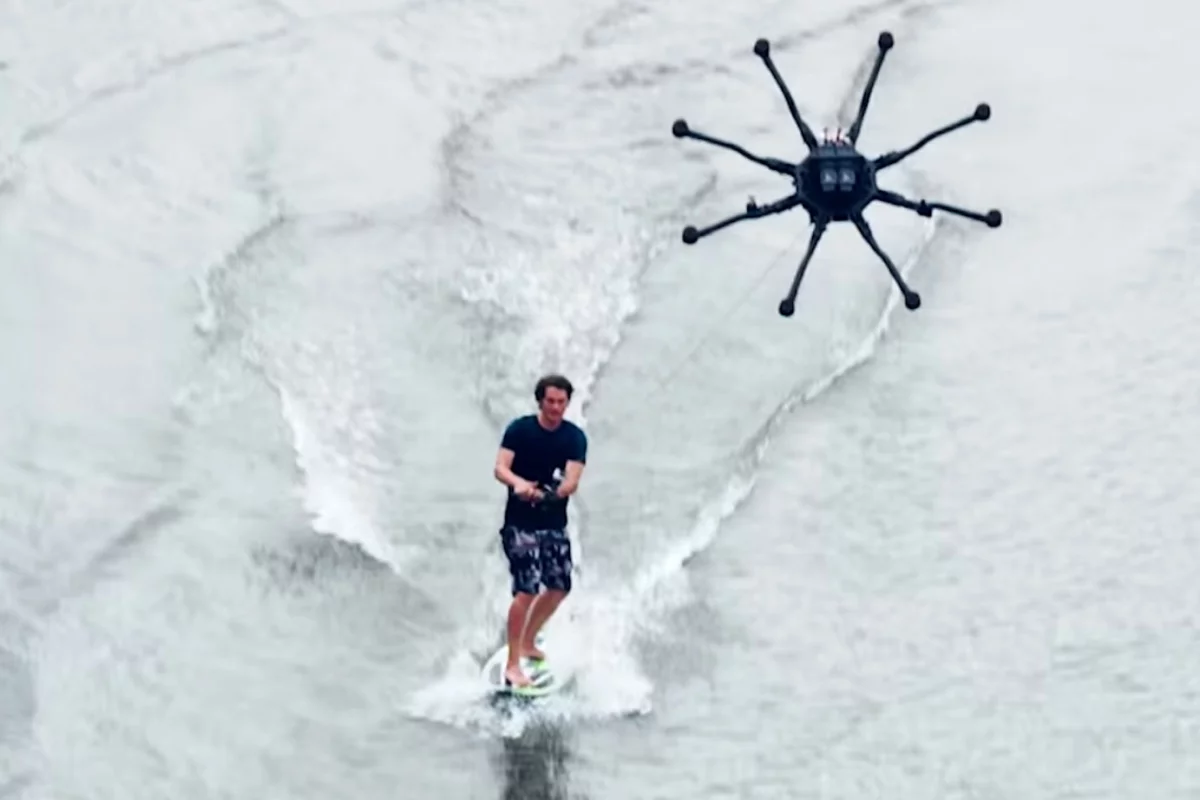 Freefly Systems has previewed a potential new sport: dronesurfing