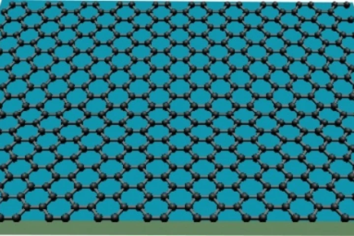 Graphene consists of carbon atoms only one atomic layer thick, with the unique characteristic that its electrons behave as if they have zero mass