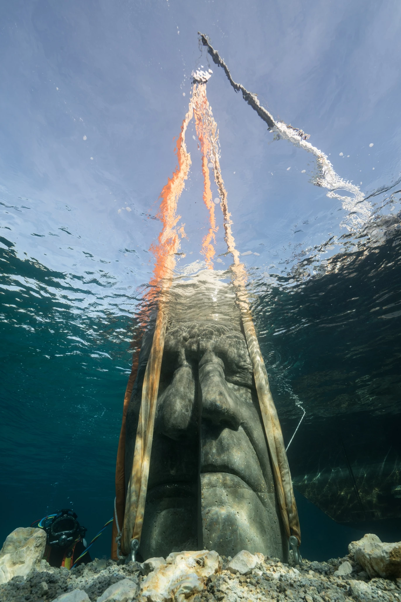 The Underwater Museum of Cannes' installation involved the removal of disused marine infrastructure