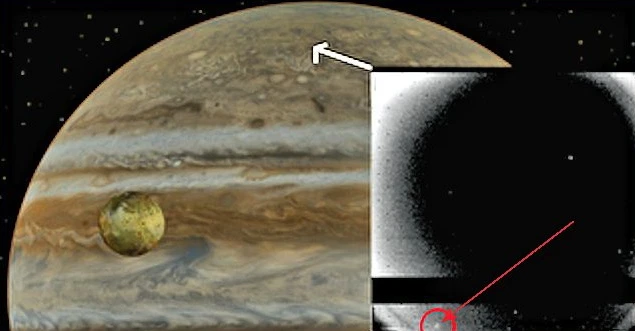 March 5, 1979 image of Jupiter by Voyager I showing a fireball in the atmosphere (Photo: NASA)