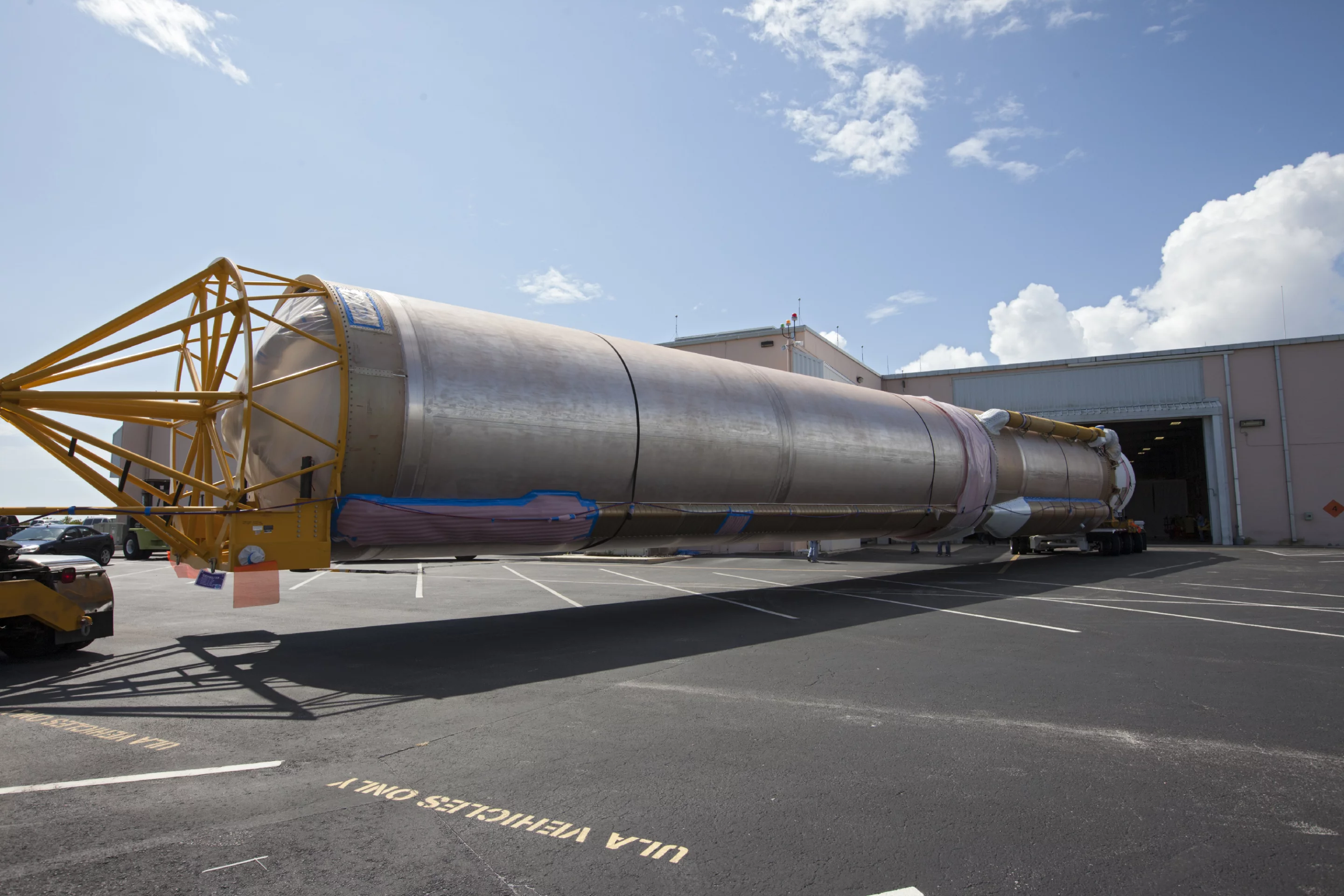 MAVEN's Atlas V launch vehicle arriving at Cape Canaveral (Image: NASA/Kim Shiflett)