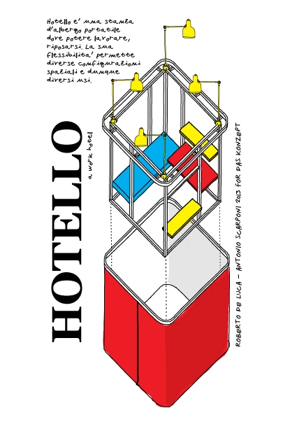 Hotello perspective plan view