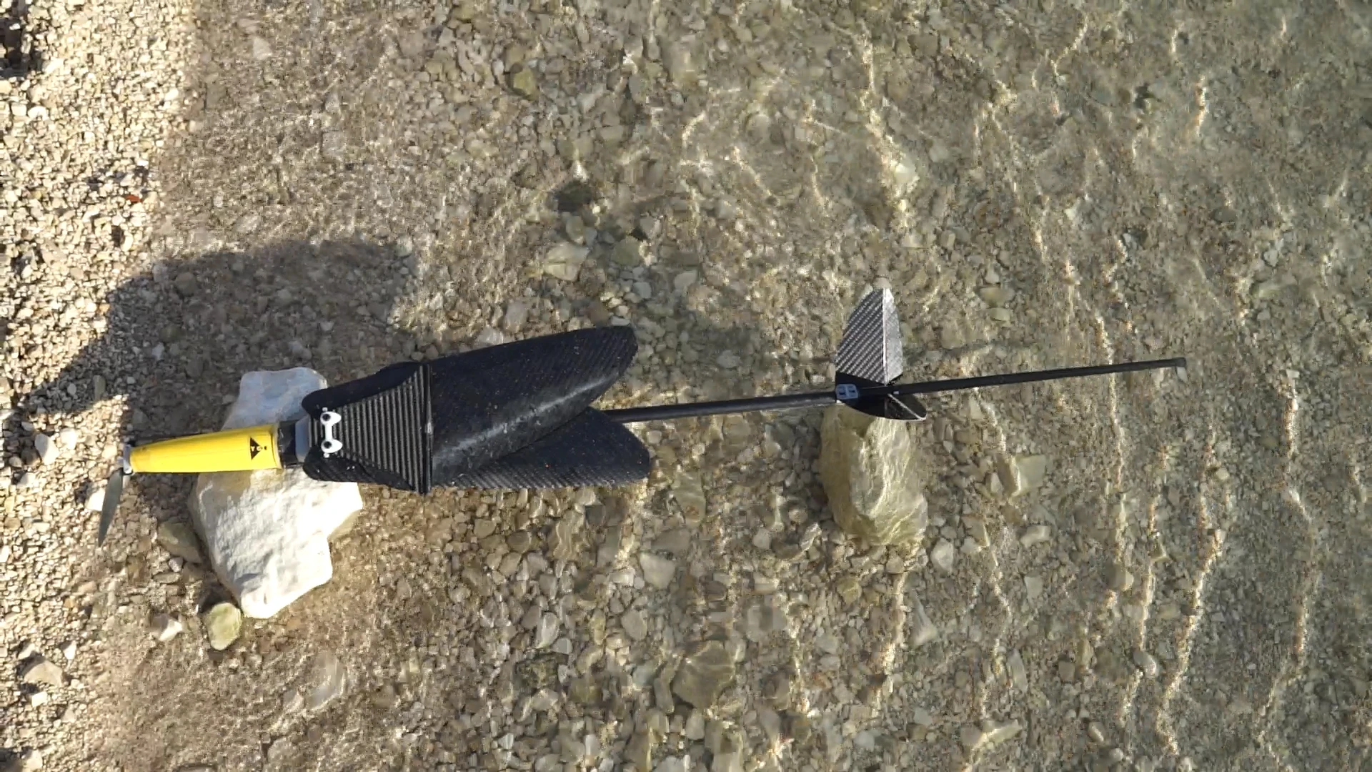 The AquaMav with its wings closed