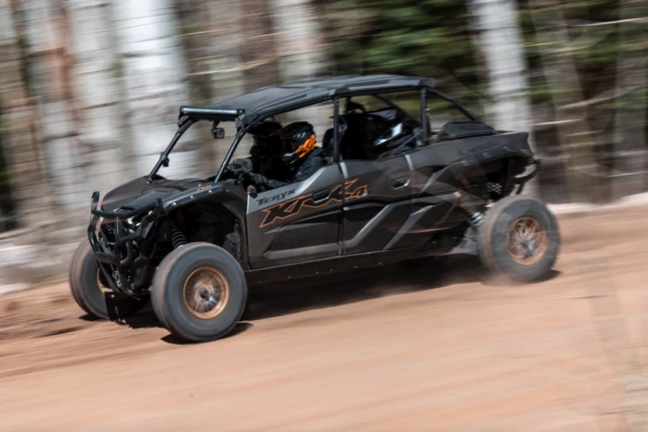 Kawasaki still hasn't released anything more revealing than seriously blurred video of the Project H2, but if the pictured Teryx KRX looks as mean as it does, we can only imagine the ferocity with which Kawasaki's 250-hp H2 flagship will greet the world
