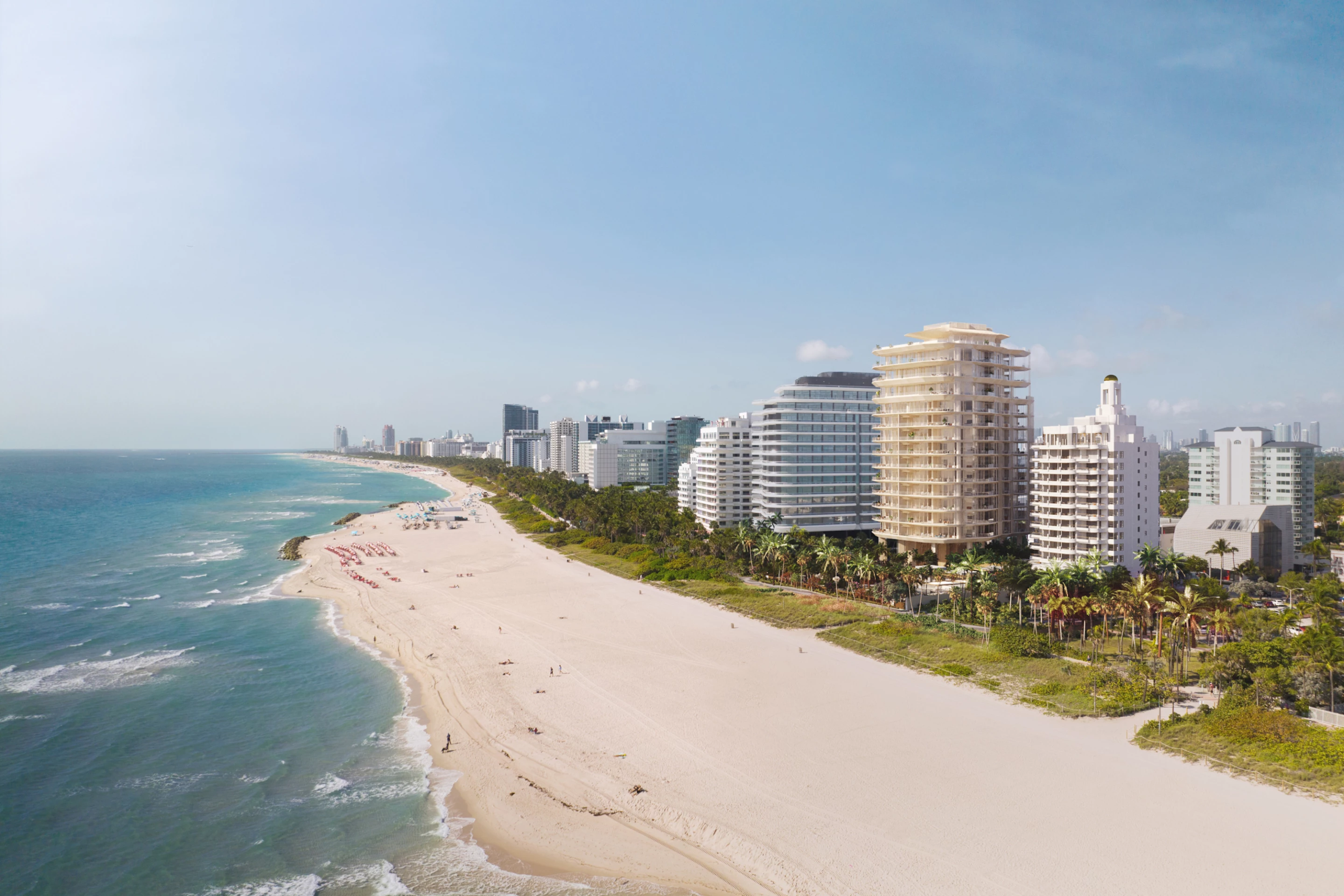 Aman Miami Beach Residences will consist of 18 floors and will host a total of 23 serviced apartments