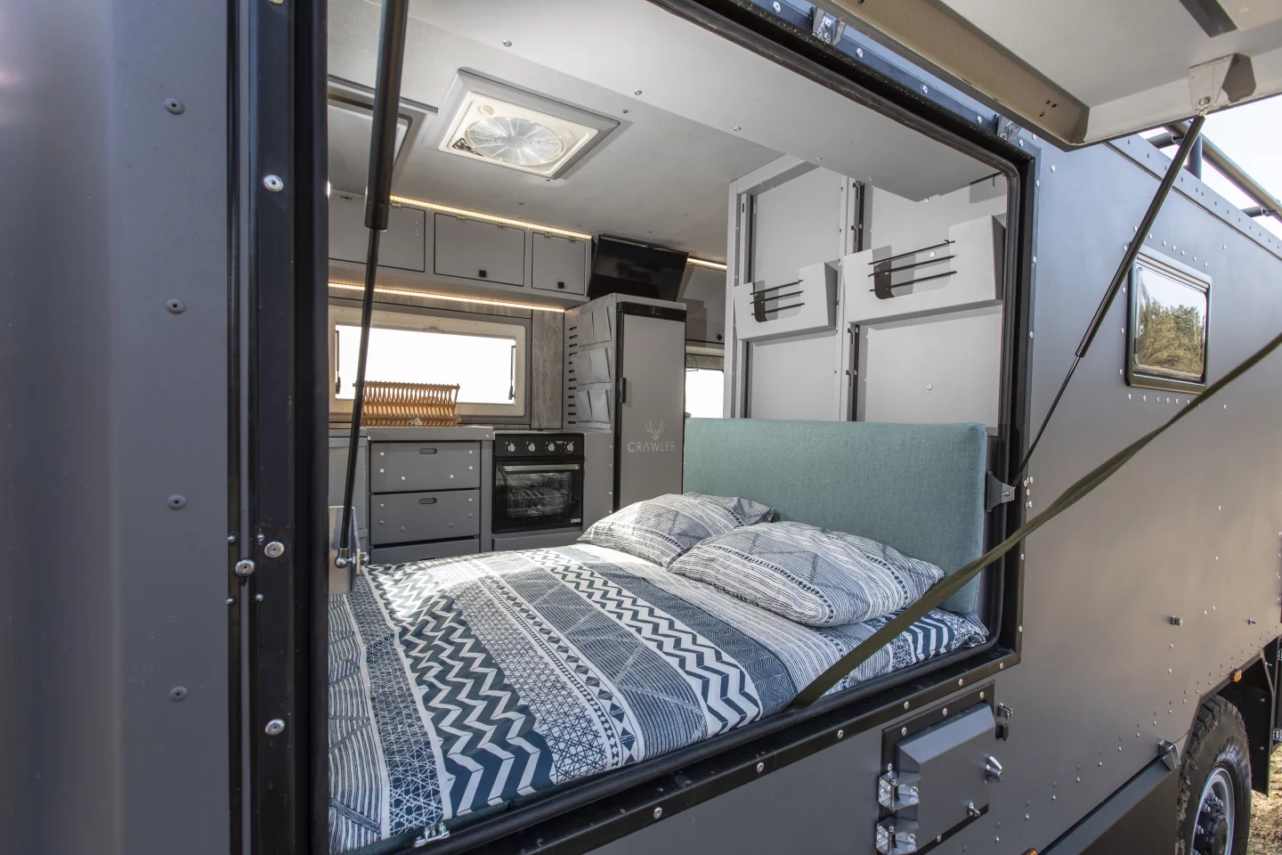 The large side window makes for breezier sleep and dining