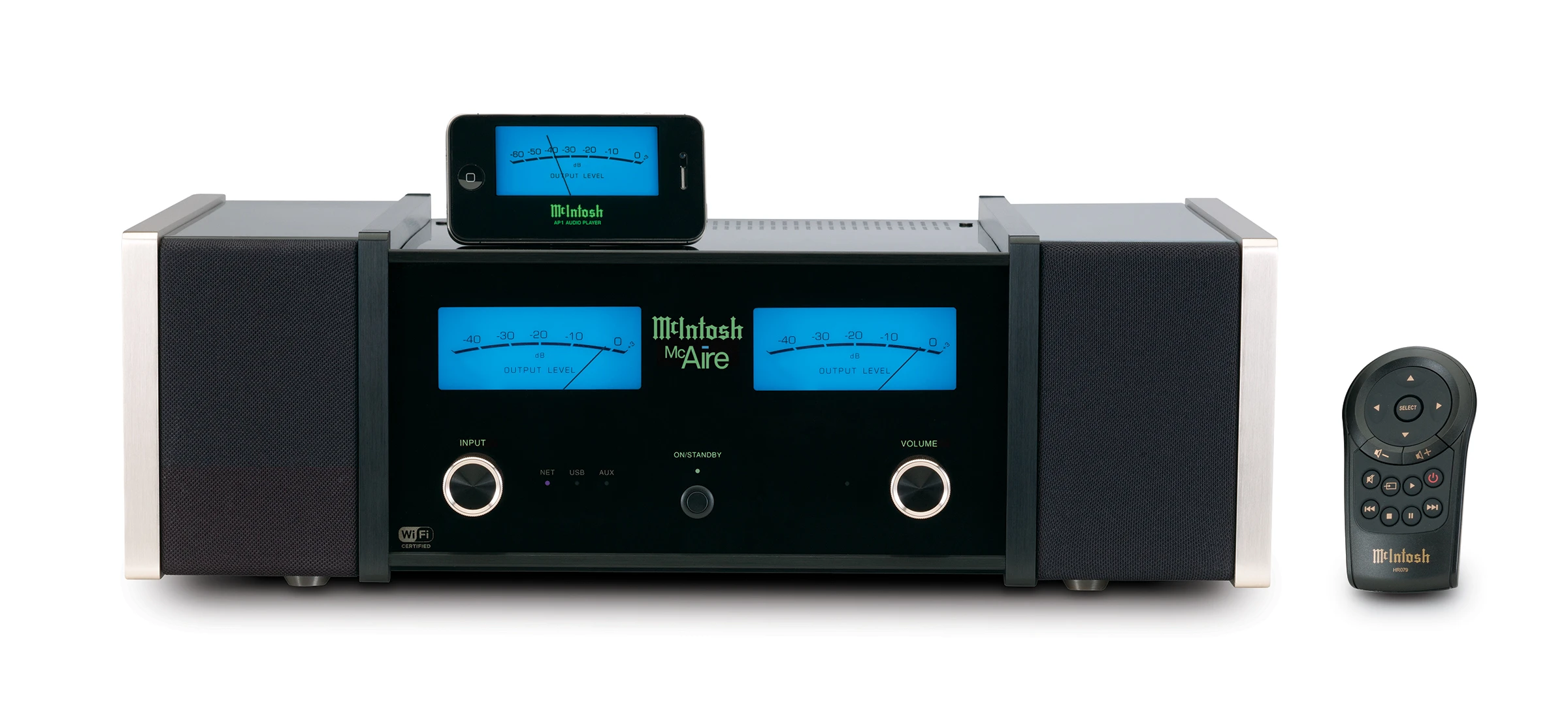 The McAire personal music system is compatible with iPod touch (3rd and 4th gen), iPhone (3GS, 4 and 4S), iPad (first, second and third gen) and the iPod Classic and nano (5th and 6th gen)