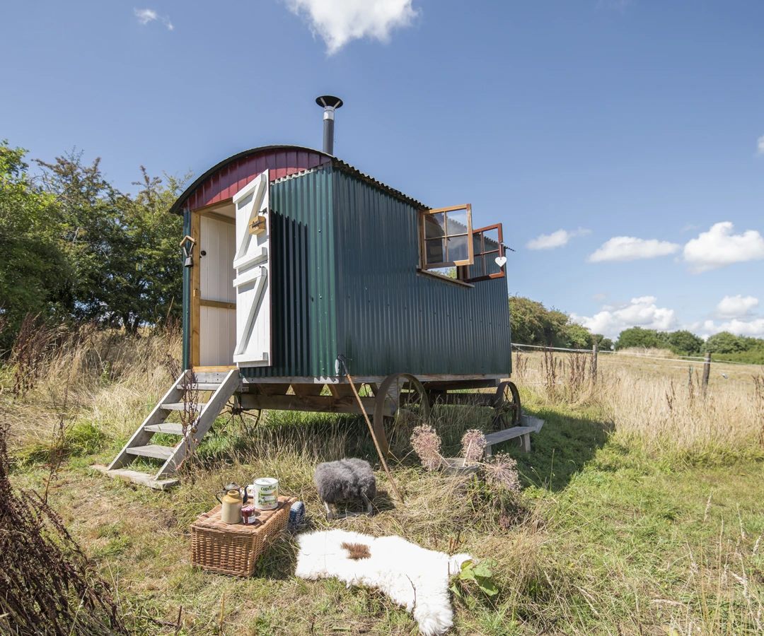 Jo’s Shepherds Hut was built from scratch over six months