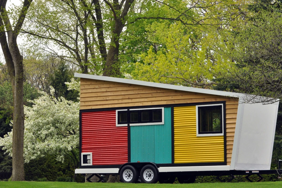 The Toybox Tiny Home is currently located in Lake Forest, Illinois