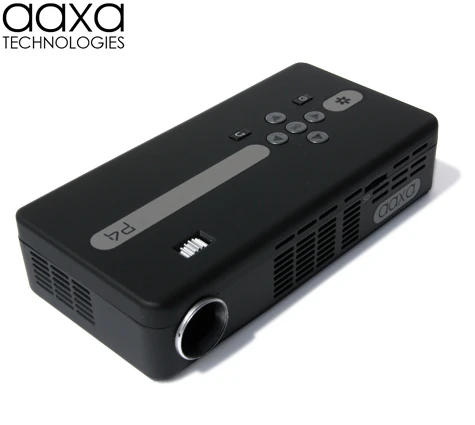 The P4 Pico Projector offers 80 lumens of brightness, 75 minutes of battery life and can handle 720p videos