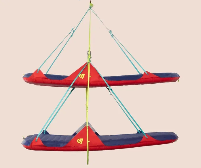 The G7 Pods can be set up in pairs in a bunk bed-style configuration