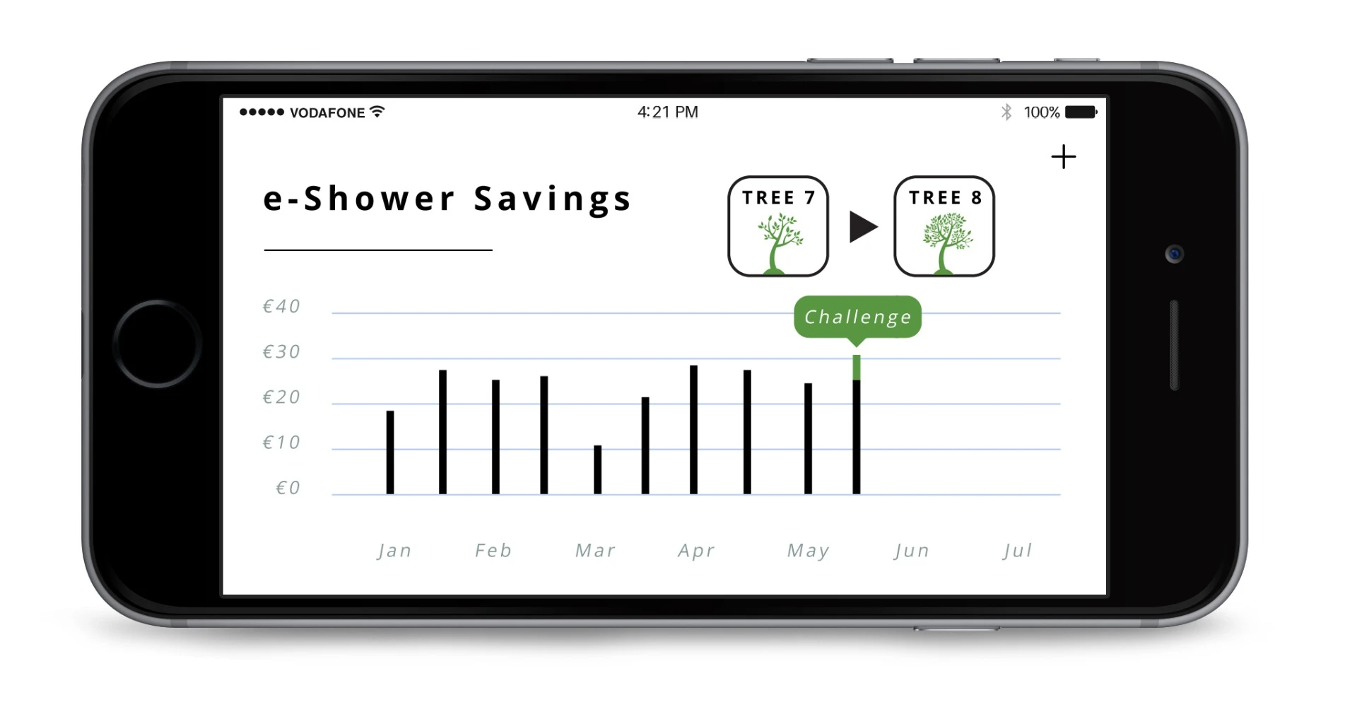 The e-Shower app is available for tablets and smartphones