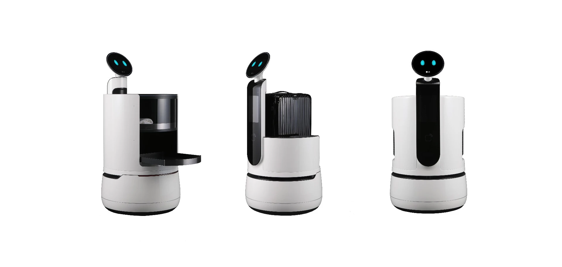 The CLOi robots are designed to work in airports, hotels, and premium supermarkets