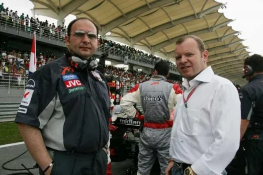 Colin Kolles and Alex Shnaider on the grid