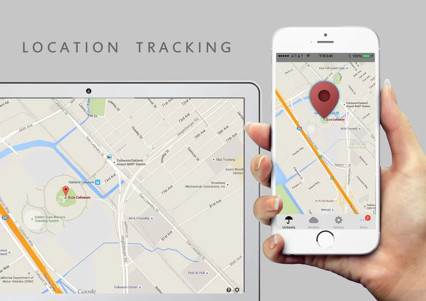 The accompanying app allows for location tracking of the Haz Umbrella