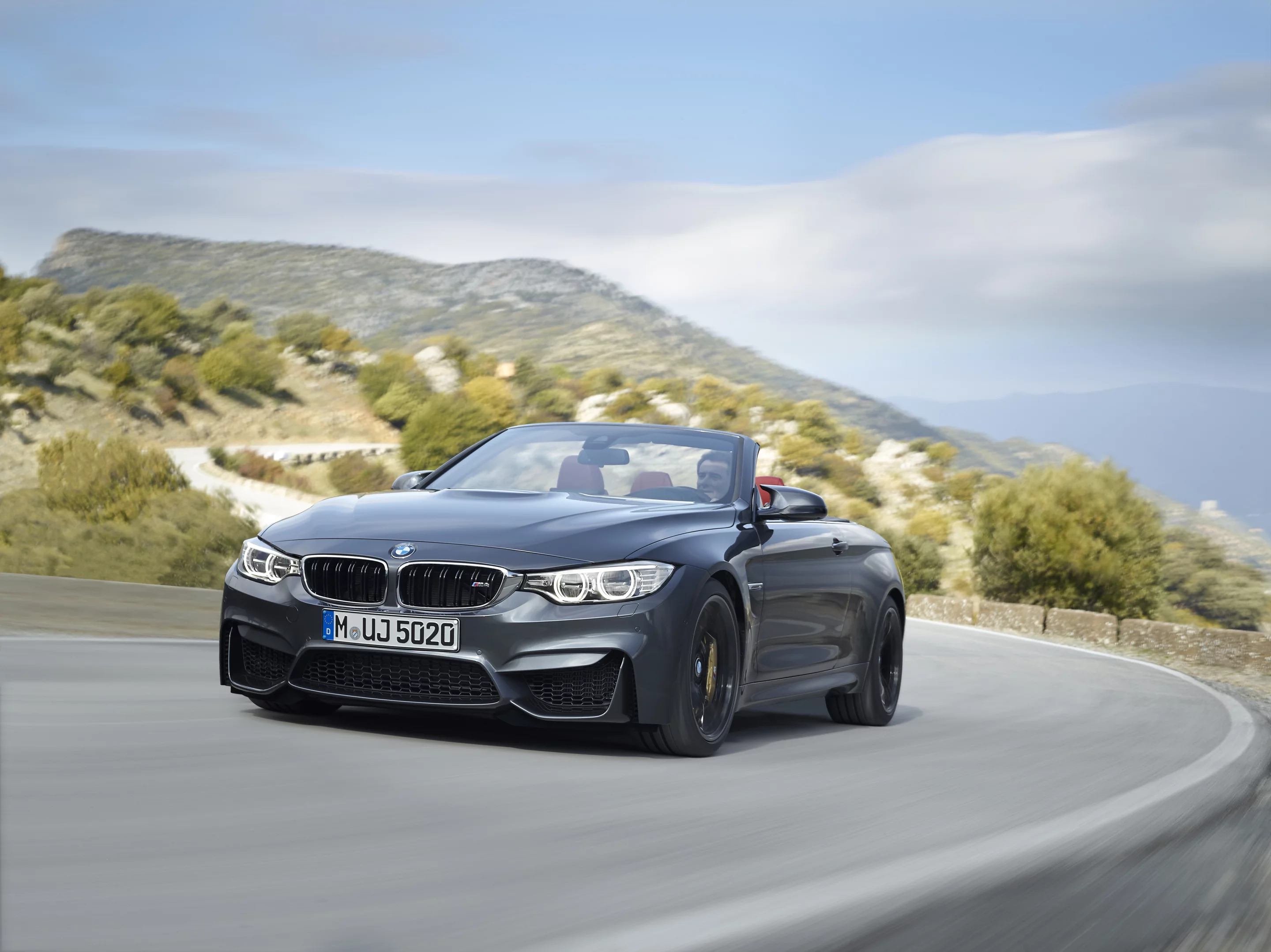 Top speed for the M4 Convertible is limited to 250 km/h (155 mph)
