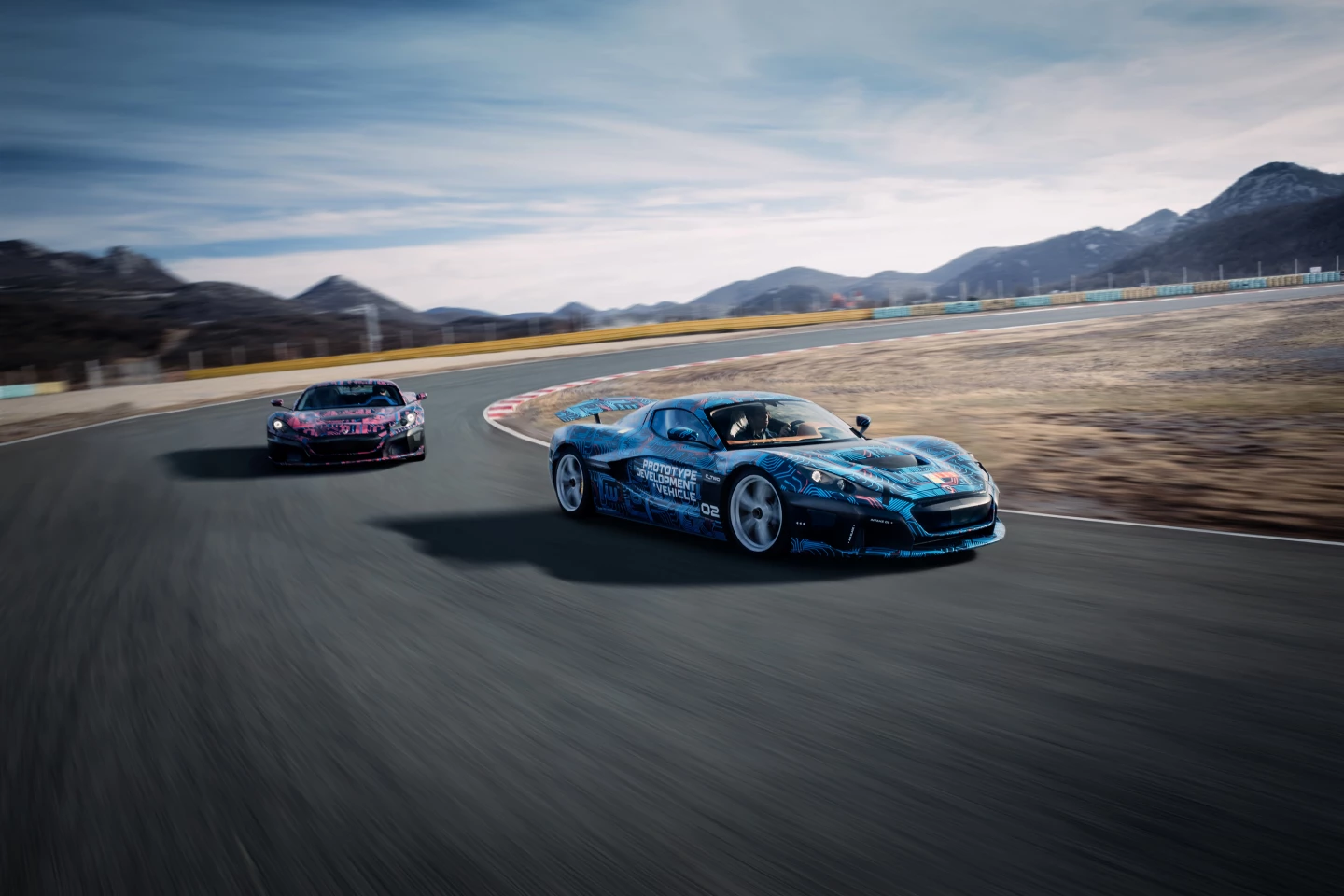C_Two prototypes during track testing