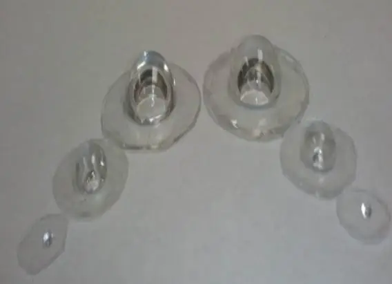 Examples of GRIN lenses, made from hundreds of thousands of layered and laminated nanoscale polymer films