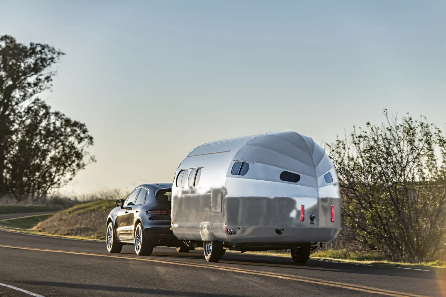 At 2,900 lb, the Heritage Edition tows more lightly than other Bowlus models