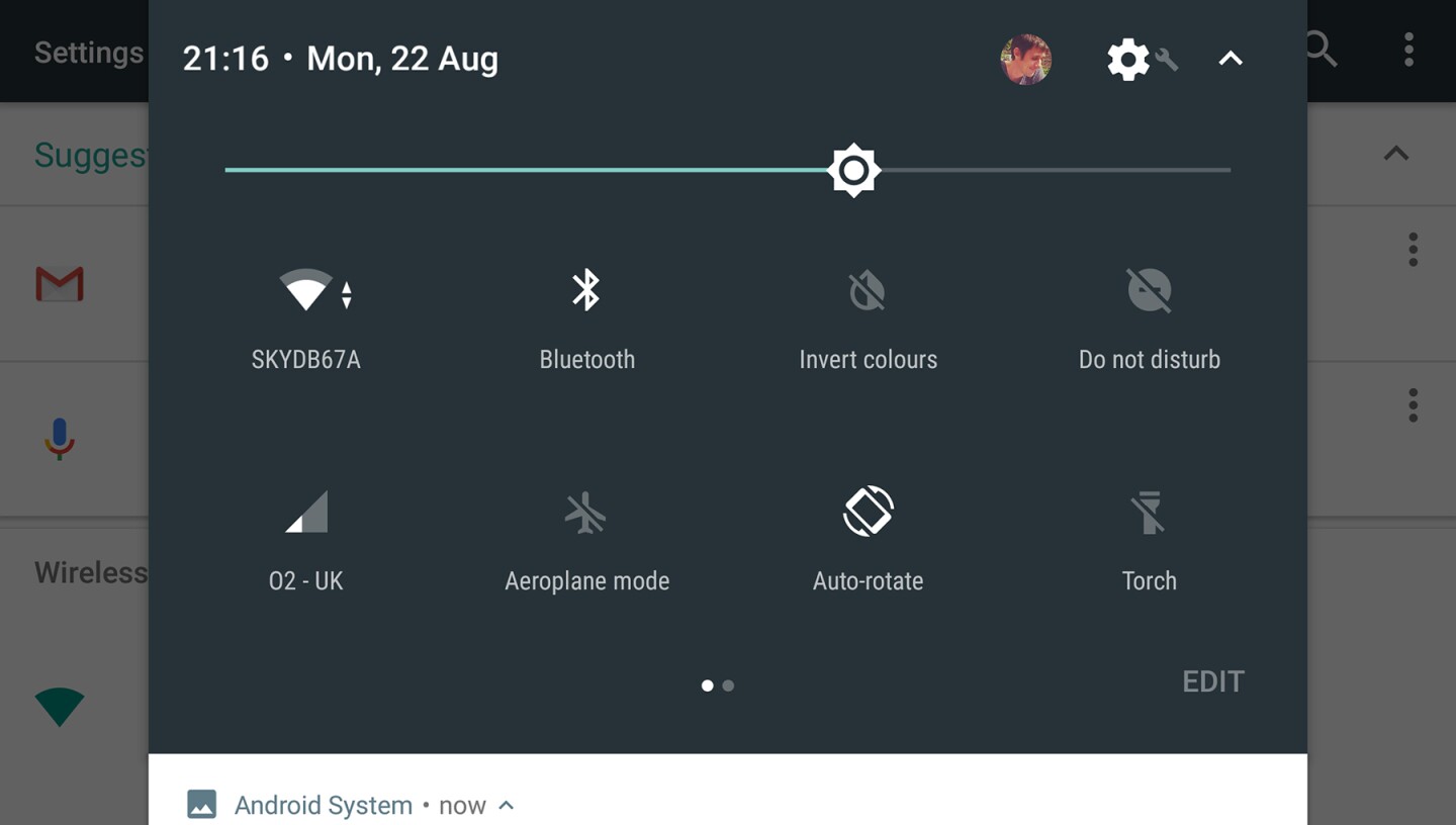 The ever-useful Quick Settings pane gets improved and can now be customized