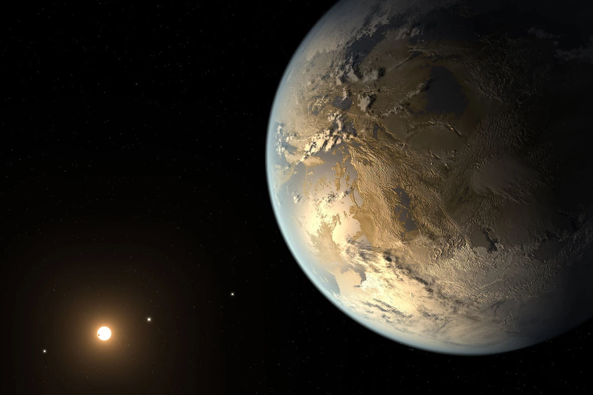 Artist's concept of the first validated Earth-sized exoplanet found by the Kepler Space Telescope