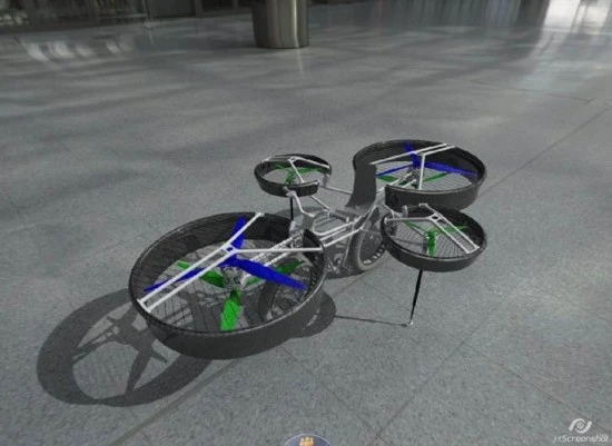 A rendered view of the F-Bike design