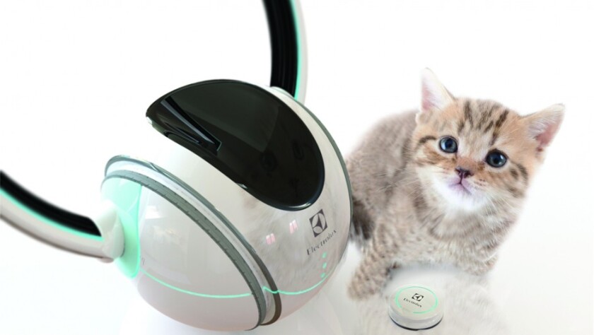 Petollar is a robotic pet minder