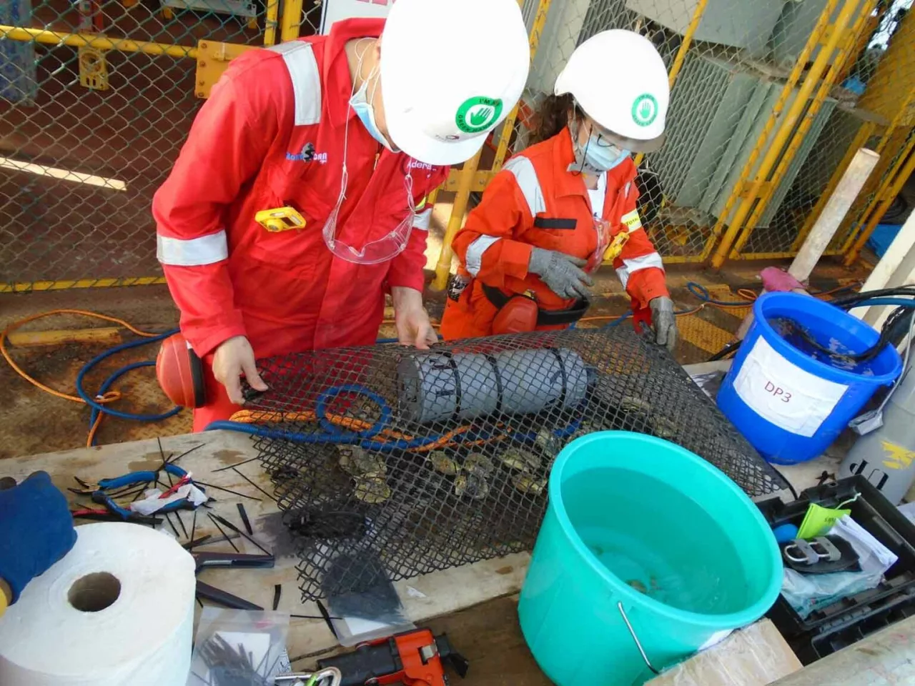 A molluSCAN-eye unit is readied for deployment