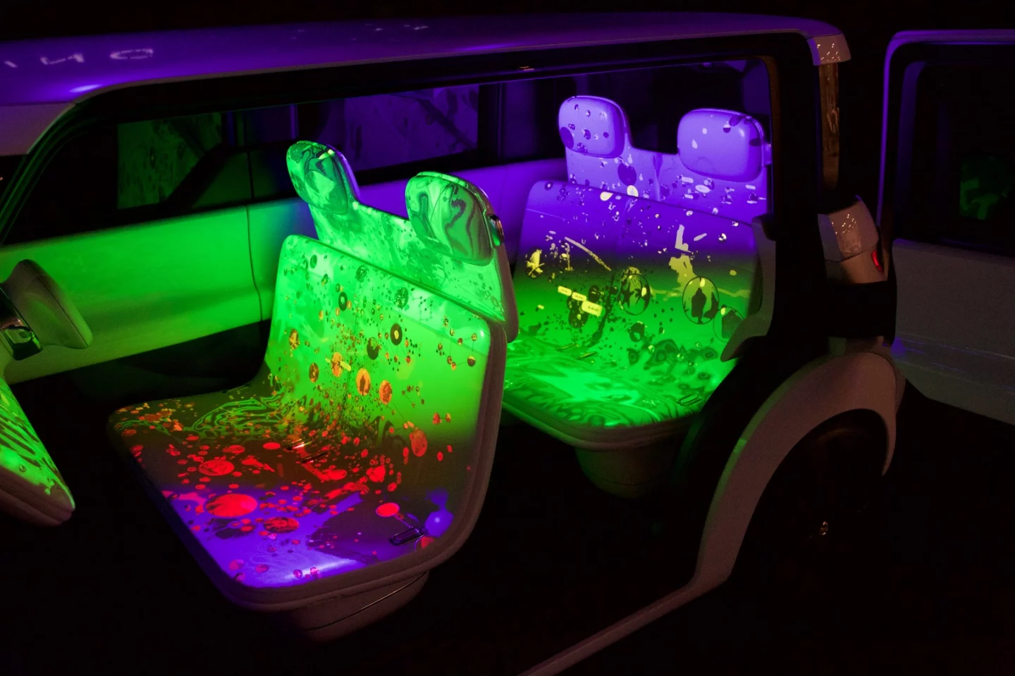 The interactive design livens the cabin