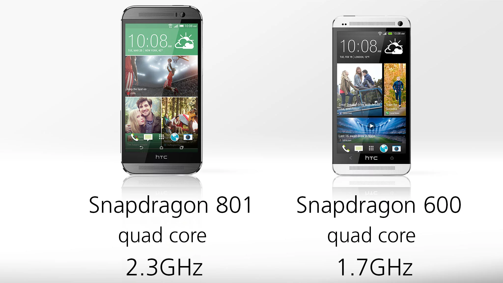 The One M8 runs one of the fastest mobile processors yet, the Snapdragon 801