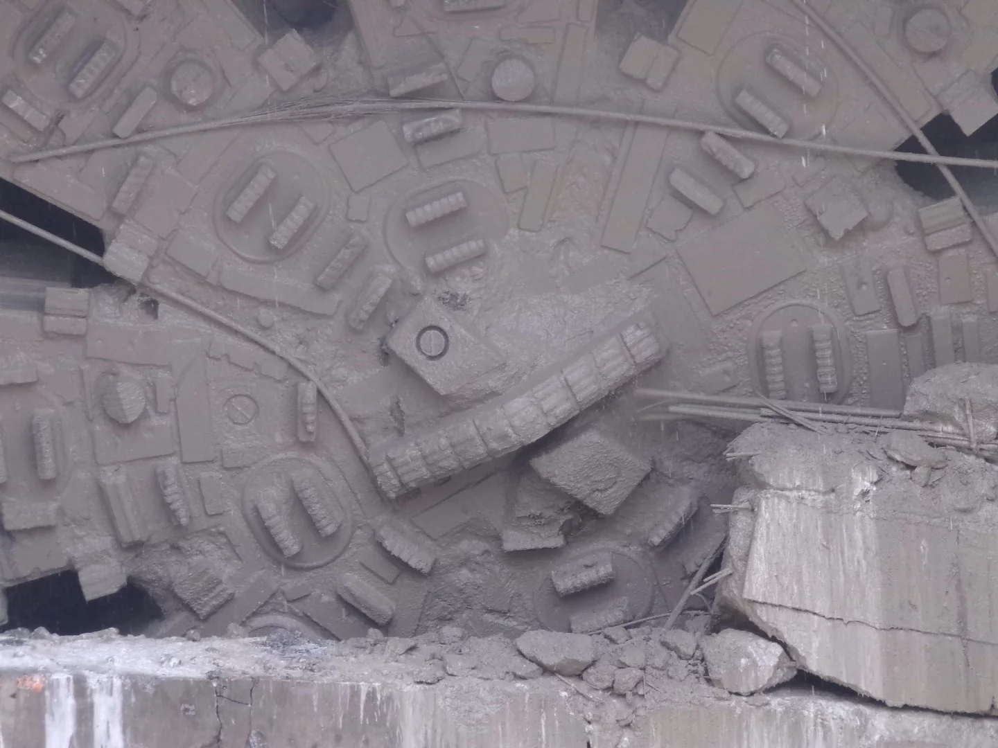 The cutterhead after digging 1.7 miles