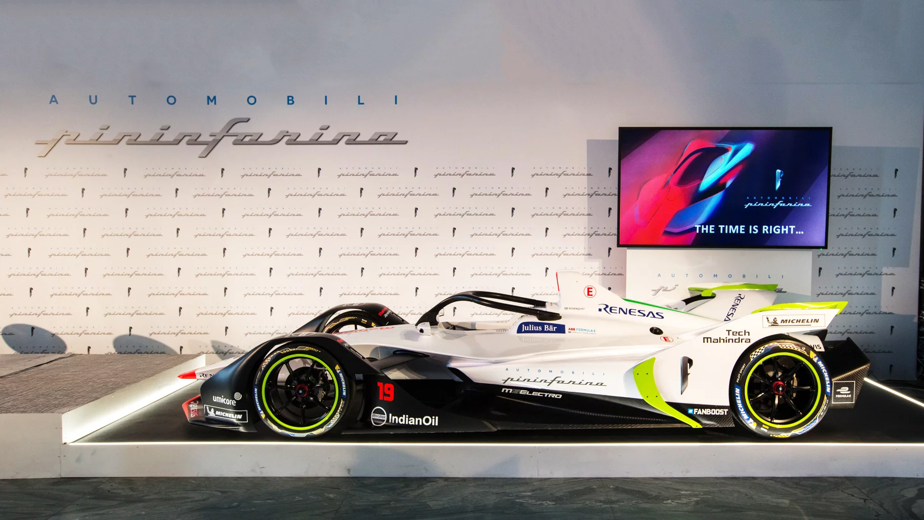 At the brand launch of Automobili Pininfarina