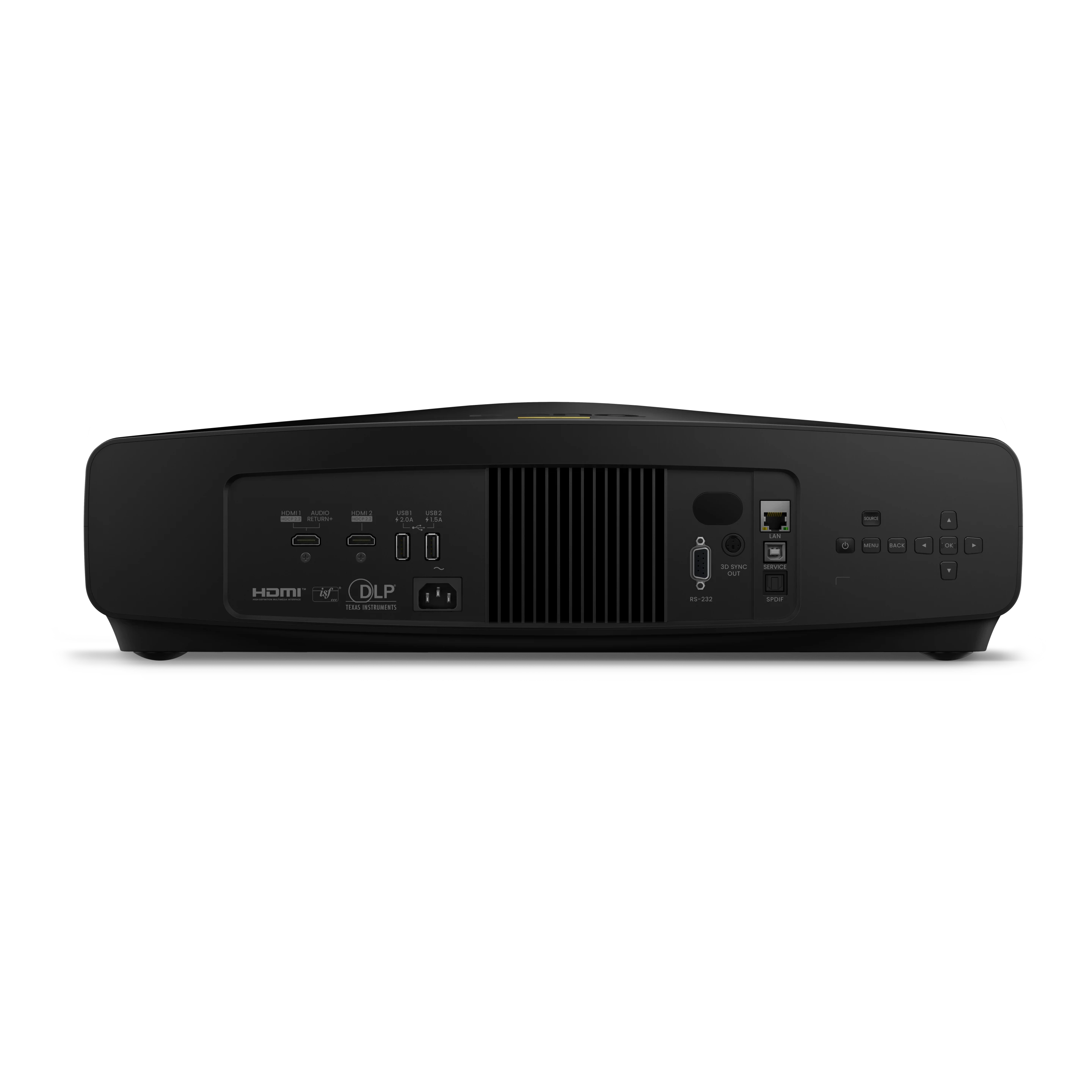 The W5850 4K laser projector features two HDMI 2.1 ports, one of which supports eARC