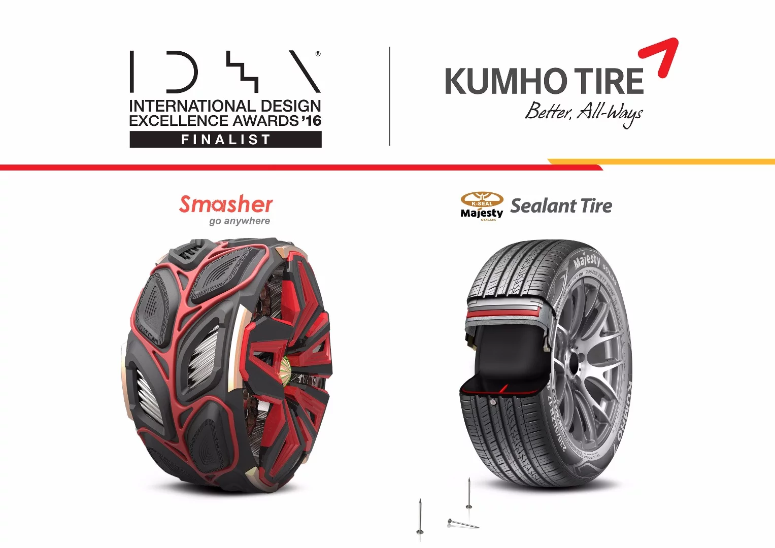 The two Kumho tire concepts have taken out numerous awards