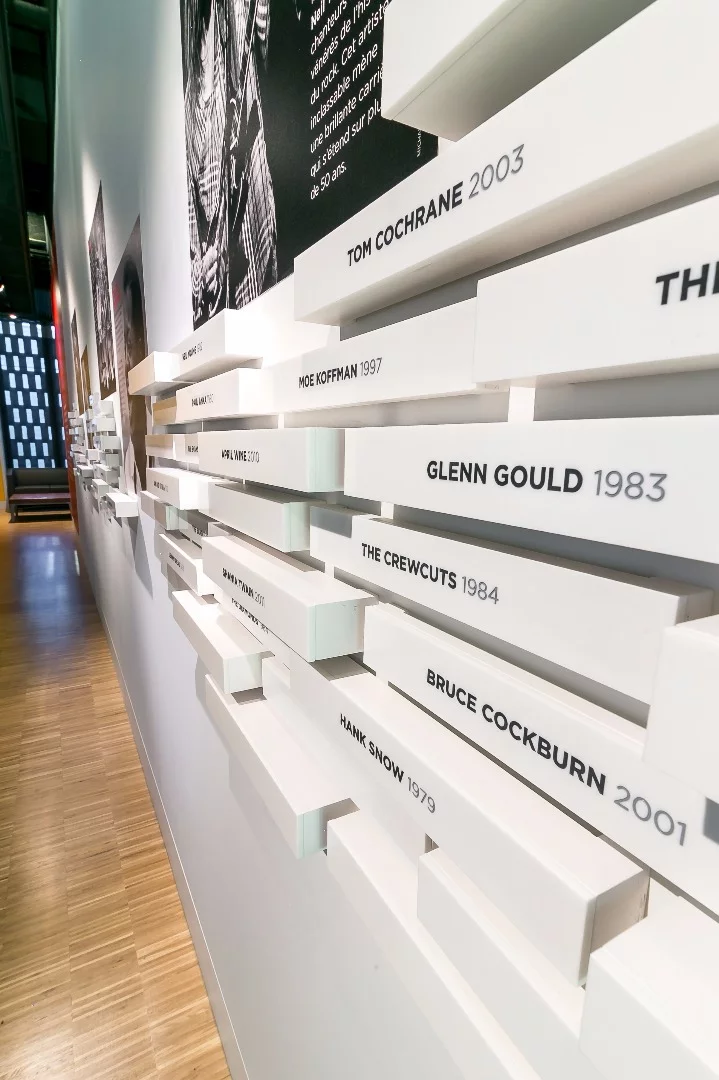 One of the many exhibits paying tribute to Canadian musicians