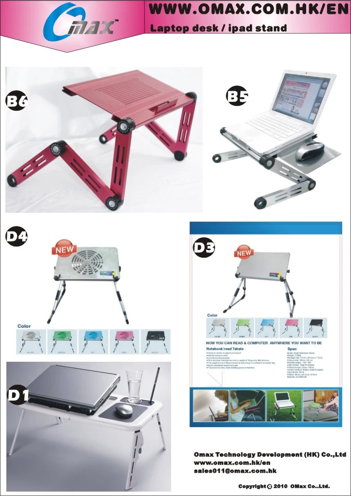 An adjustable Laptop Table from Omax