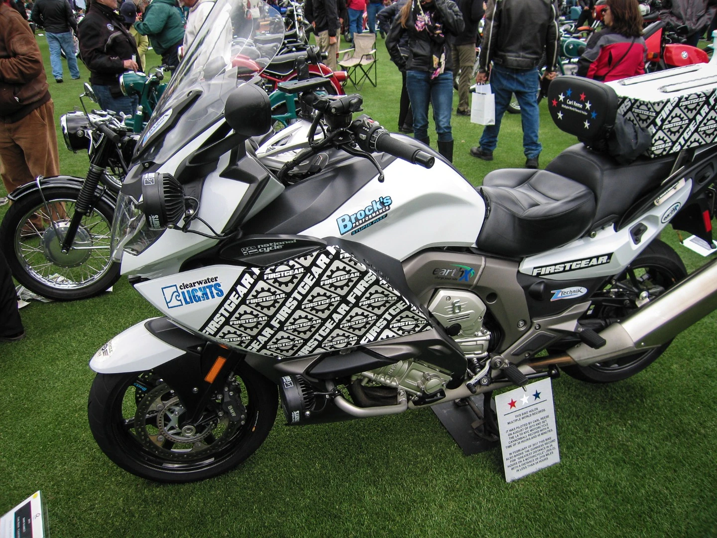This is a custom BMW that holds the record for fastest time in the Cannonball Run from LA to NYC - 38 hours and 49 minutes