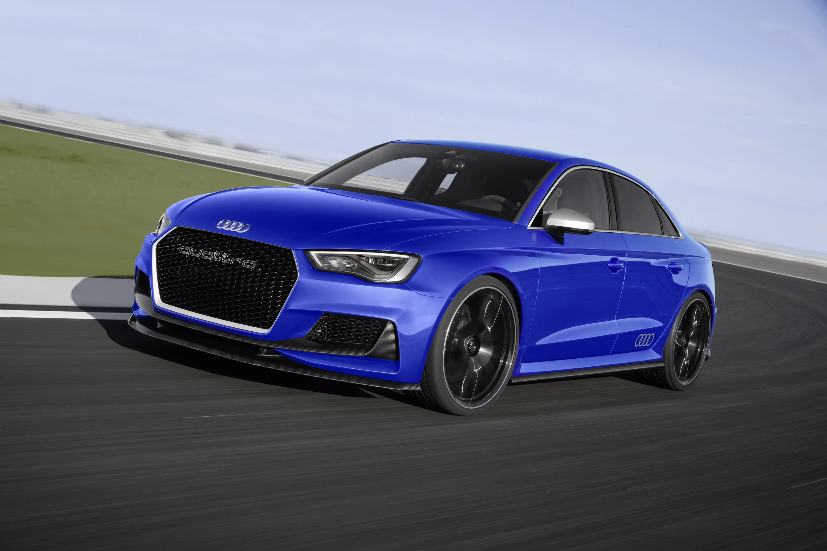 Audi A3 clubsport quattro working out on the track