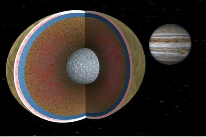 A cross-section of Europa's interior